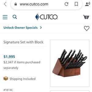 Cutco Signature block set